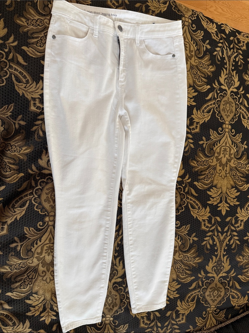 Talbots White Ankle Crop Jeans